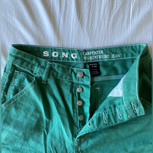 Green Carpenter Pants - Picture 4 of 5